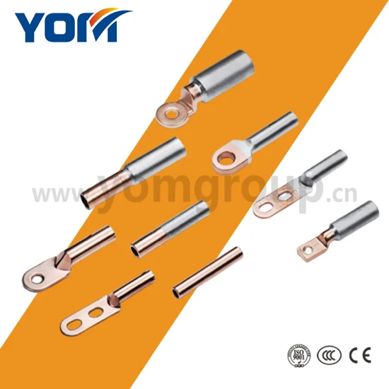 Acessórios de terminais de cabo bimetálico de alumínio de cobre elétrico para conexão de fio (YDTL